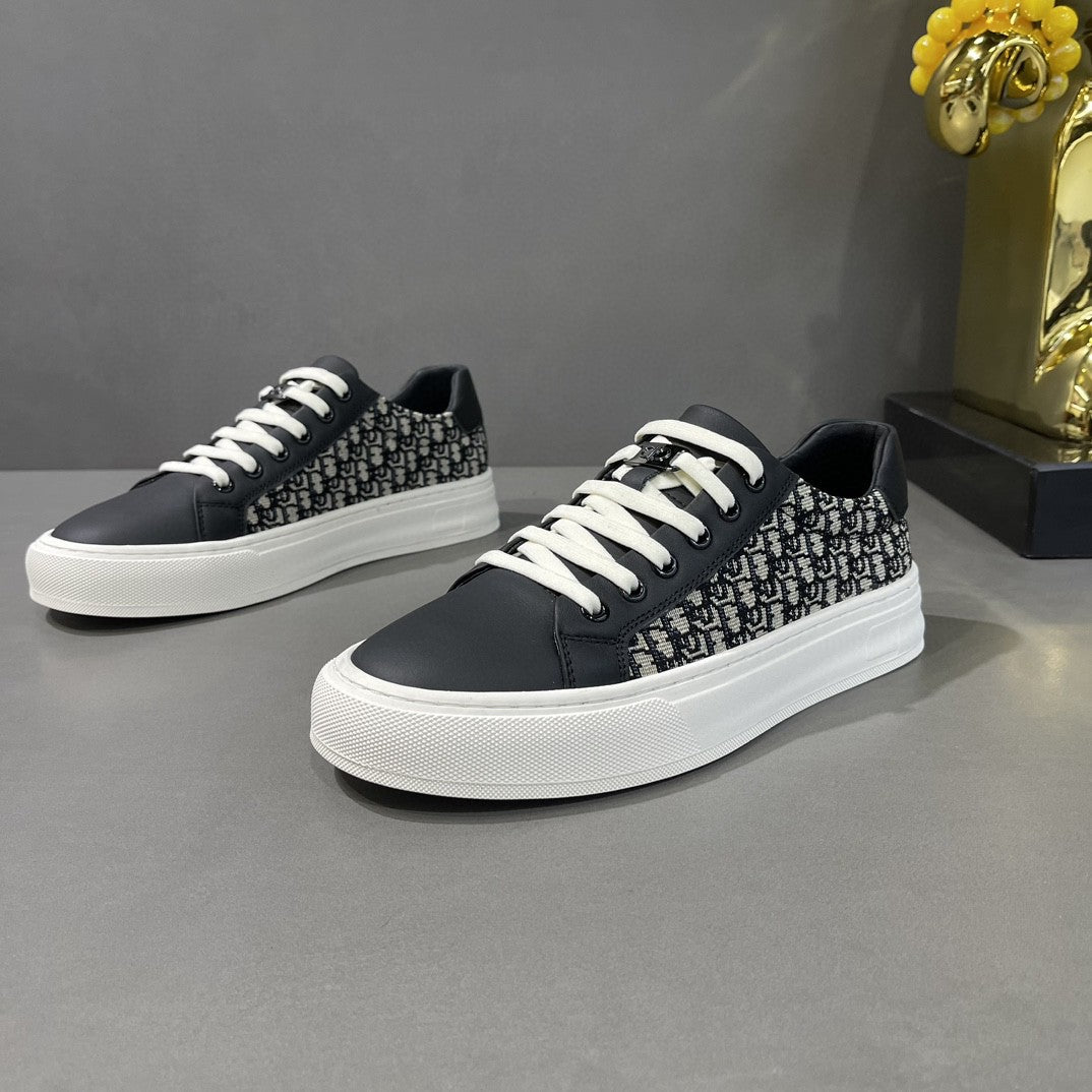 Men's Trendy Genuine Breathable Cloth Light Luxury Men's Board Shoes