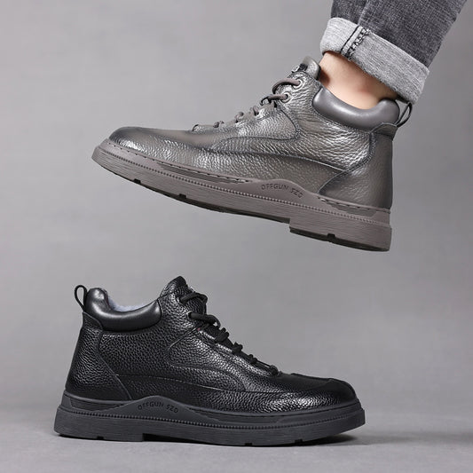 Men's Wool Insulated Real With Fleece Lining Outdoor Men's Shoes