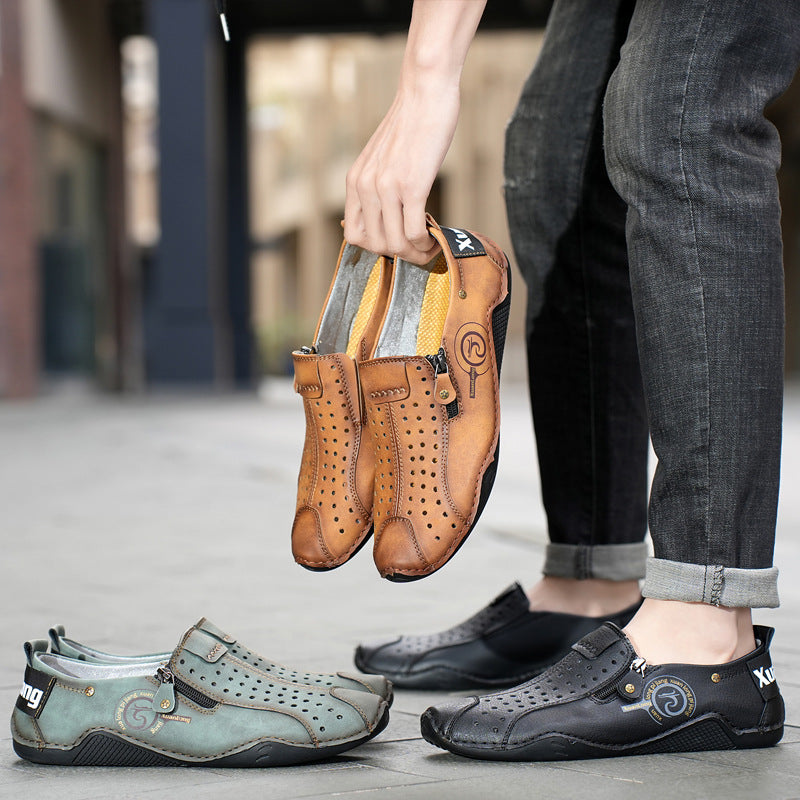Men's Long-term Plus Size Korean Style Octopus Loafers