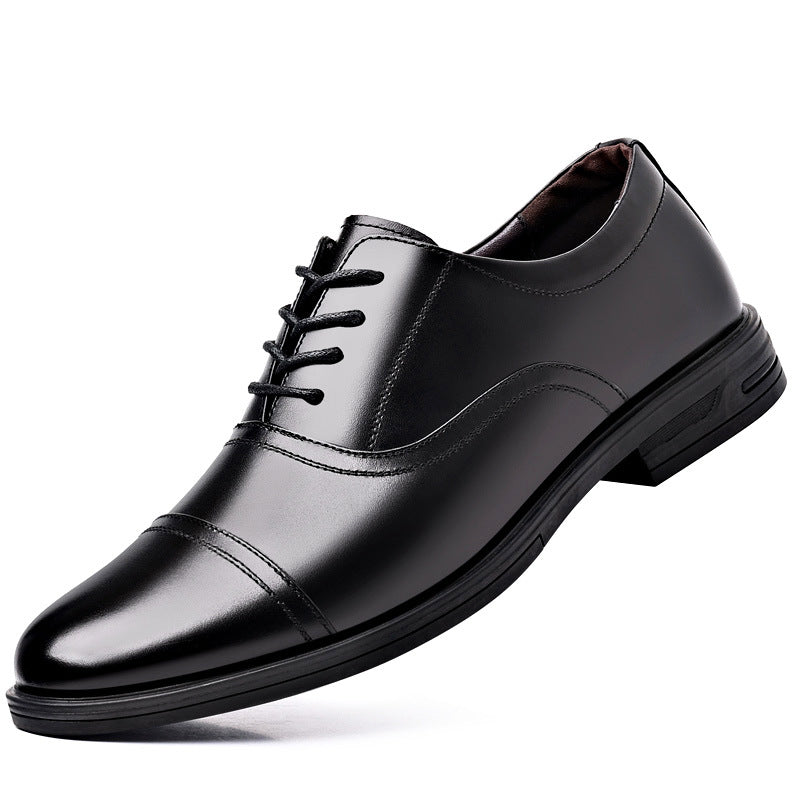 Men's Spring Breathable Business Formal Wear Soft Leather Shoes