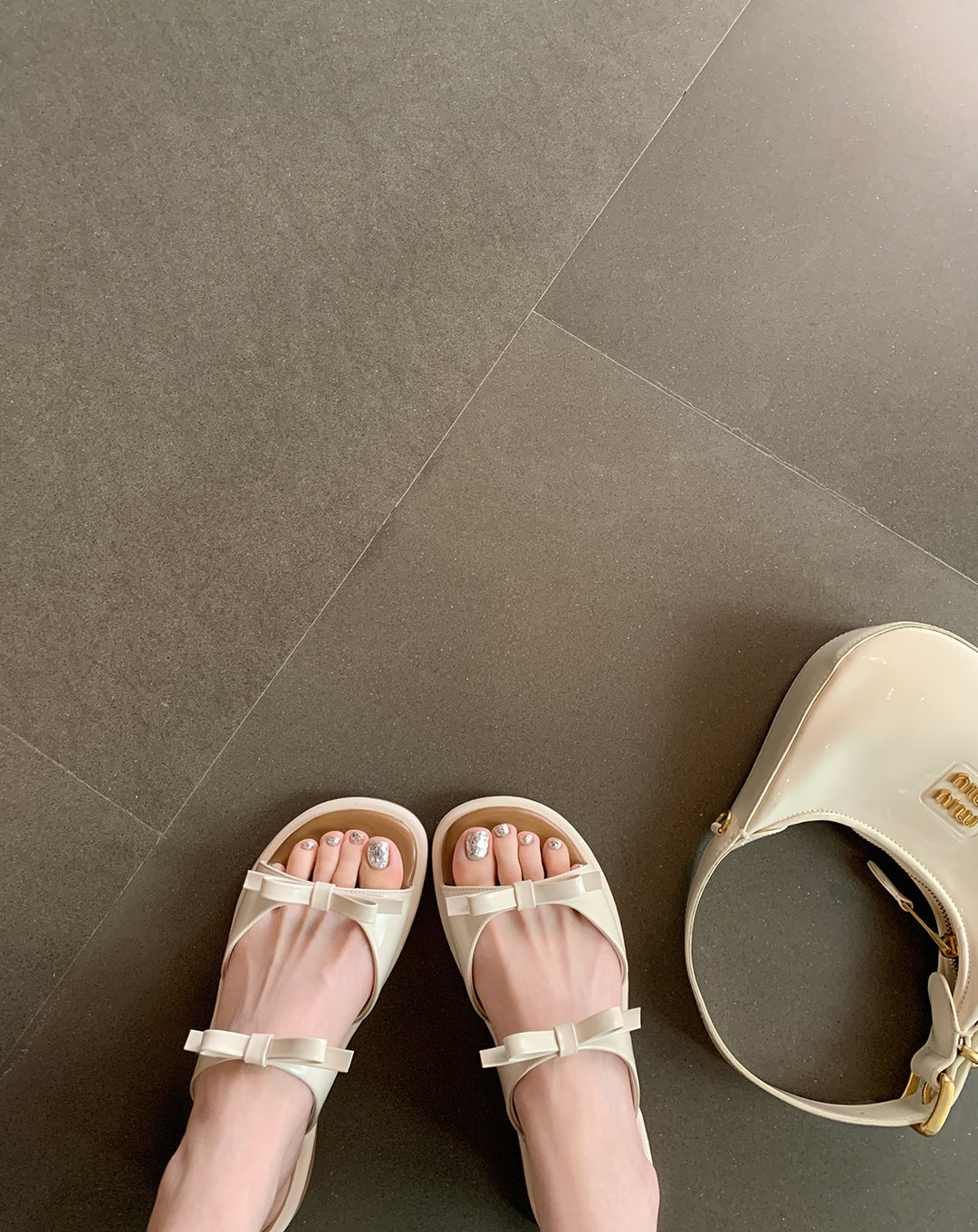 Women's Outer Wear High-grade Flat Summer French Sandals