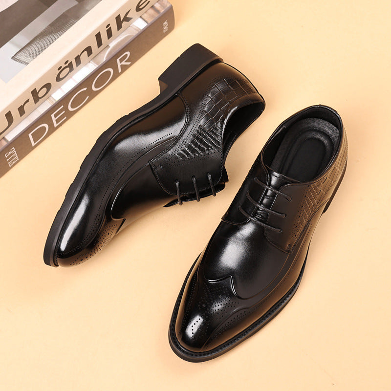Men's Brogue Genuine Retro Carved British Formal Wear Men's Shoes