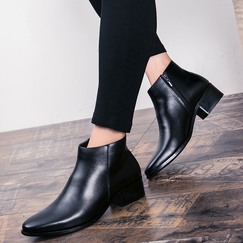 Men's Korean Style Trendy Formal Travel Leather Shoes
