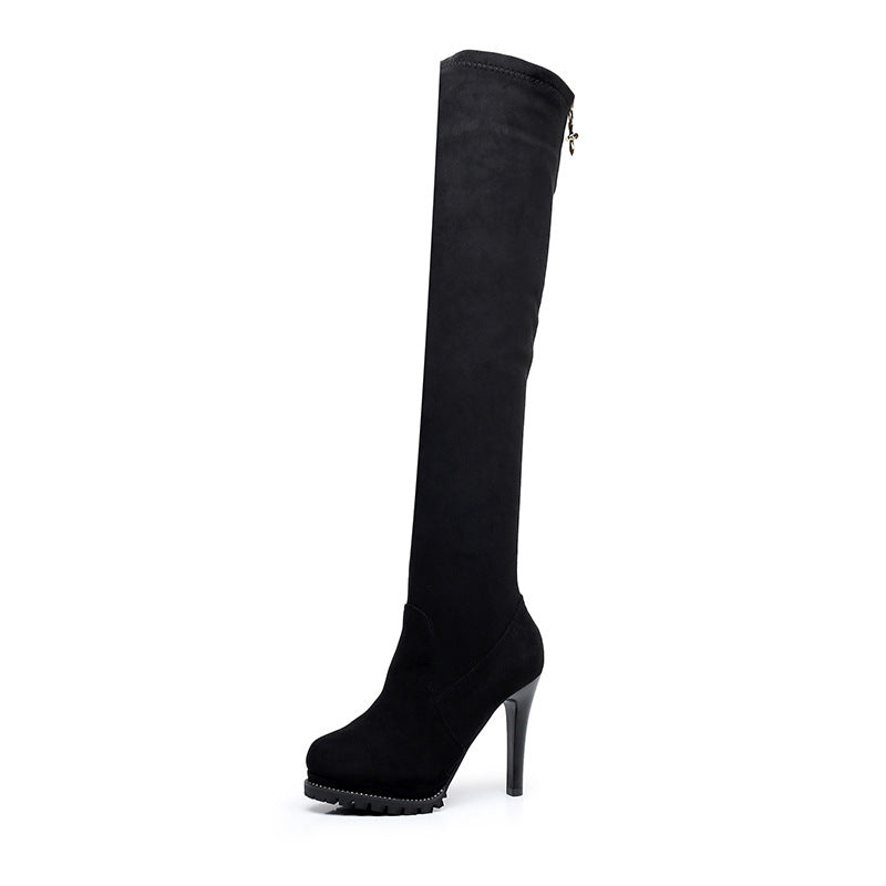 Glamorous Classic Winter Super High Stiletto Boots