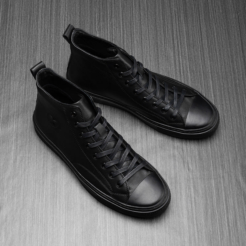 Men's Beautiful Winter Genuine Thin Board Boots