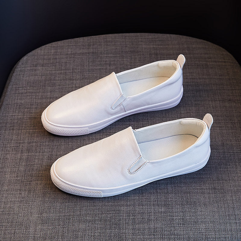 Women's First Layer Cowhide Versatile Korean Style Women's Casual Shoes