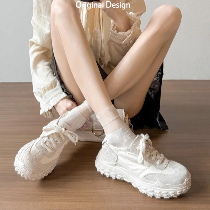 Women's Height Increasing Insole Ballet Style Training Spring Breathable Women's Casual Shoes