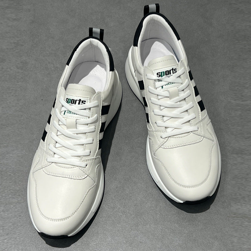 Men's Fashion Genuine Breathable Full Grain Cowhide Casual Shoes