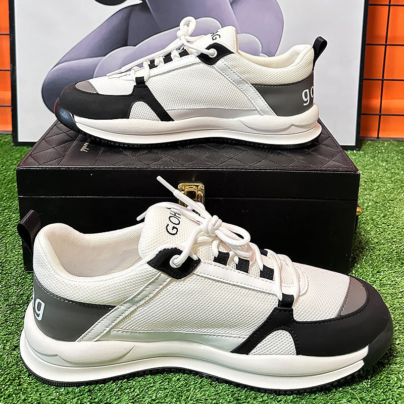 Men's Autumn Mesh Oversized Widened Fattened Running Sneakers