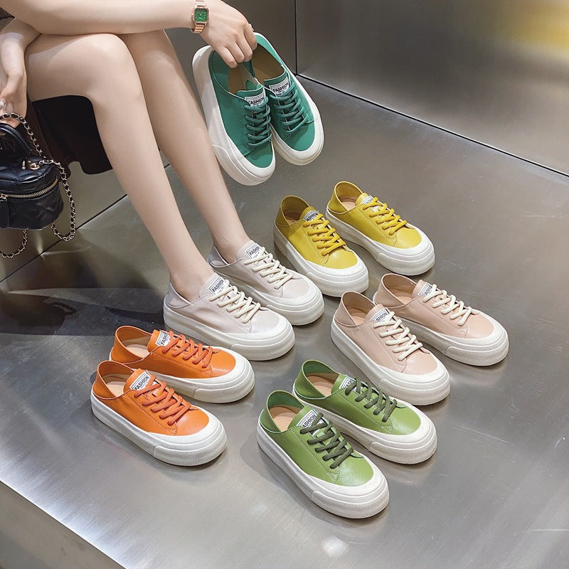 Women's Thick-soled Summer Pumps Breathable Thin Slip-on Women's Shoes