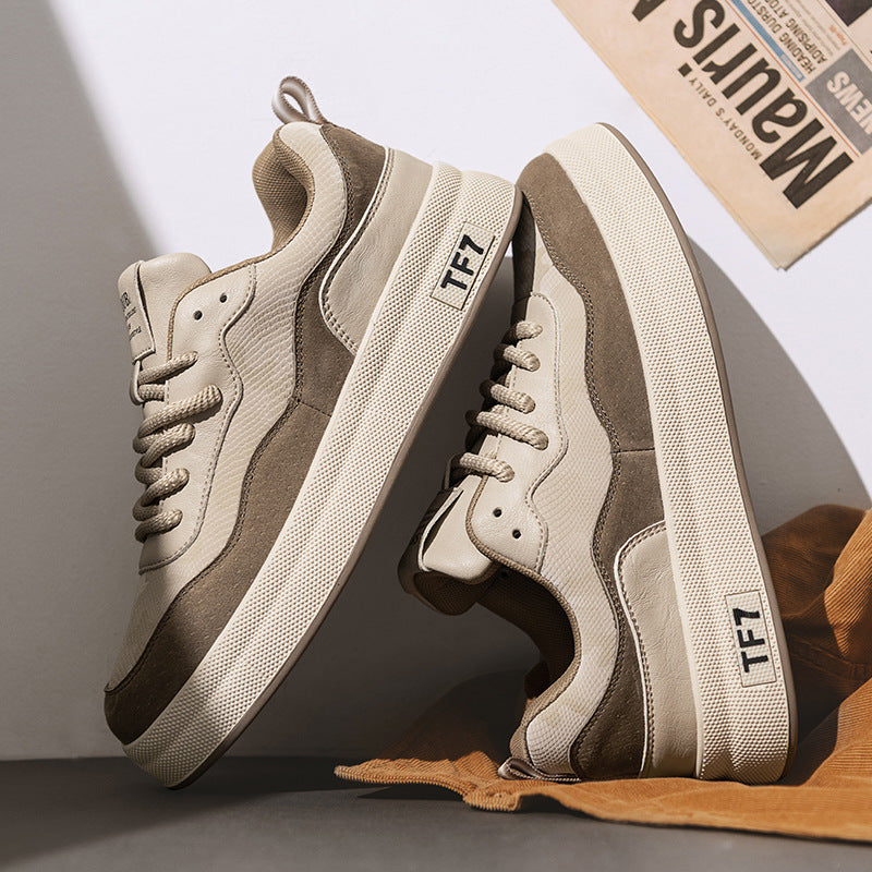 Men's Thick Bottom Increased Fashionable Retro Sports Sneakers