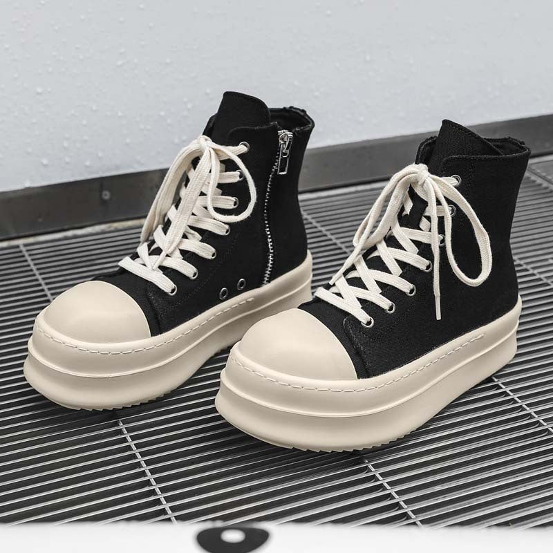 Thick-soled Trendy Height Increasing Couple Style Men's Board Shoes
