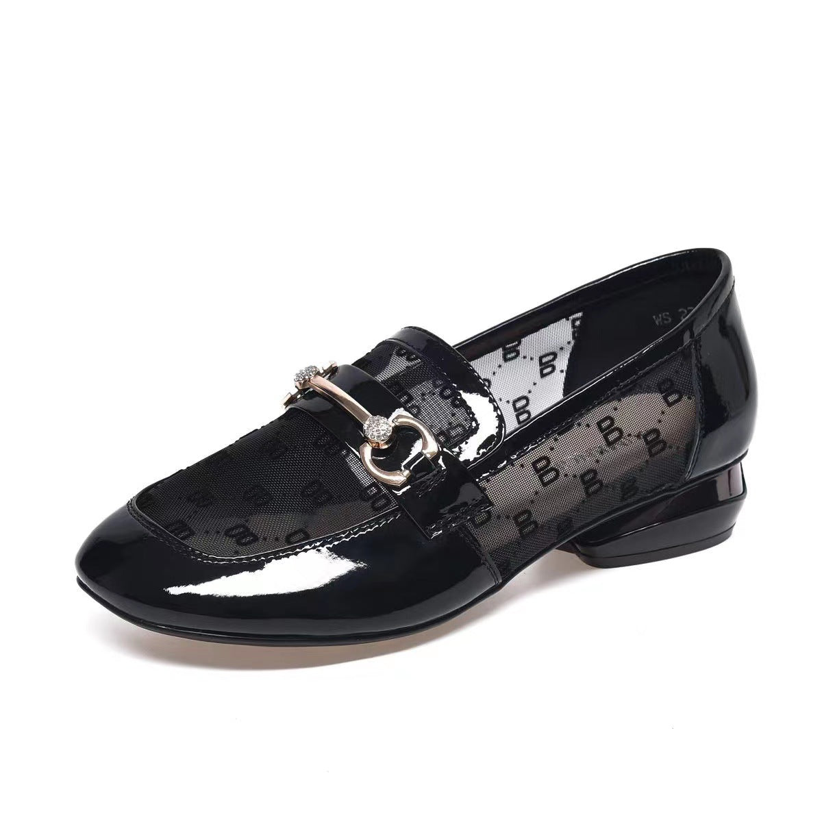 Women's Genuine Patent Low Thin Pumps Summer Casual Shoes