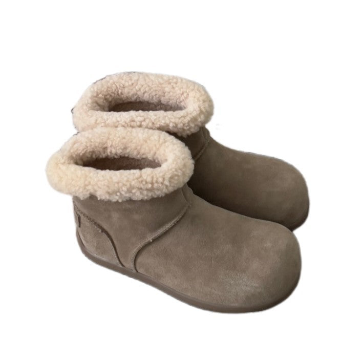 Women's Winter Warm Thickened Short Suede Fleece-lined Snow Boots