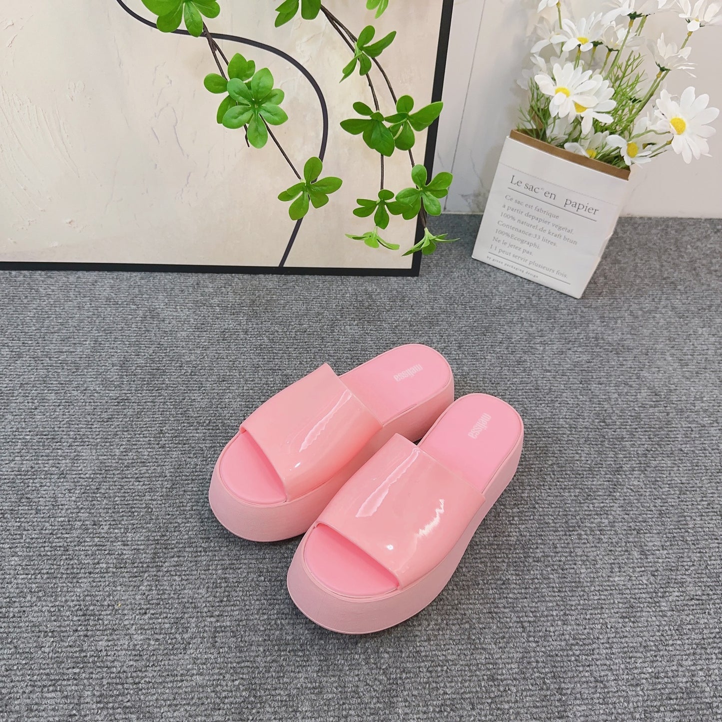 Melisa Bread Thick Bottom Fashion Beach Slippers