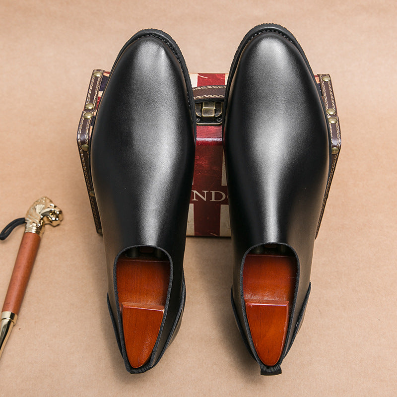 Men's Business Formal Wear Soft Pointed Korean Loafers
