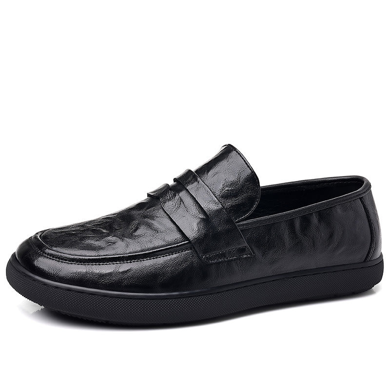Men's Spring Genuine Soft Bottom Surface Vintage Leather Shoes