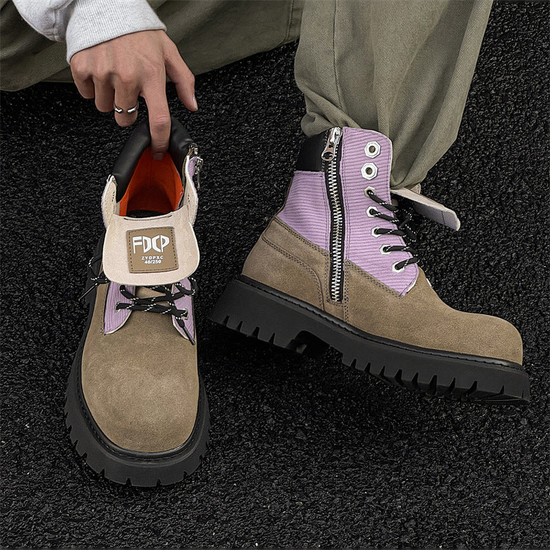 Women's & Men's Hiking Couple Martin Trendy Outdoor Desert Boots