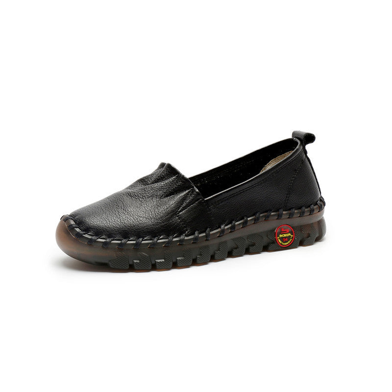 Women's Style Flat Pumps Mother Soft Bottom Low-cut Men's Shoes