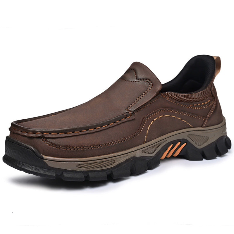 Men's Slide Bushing Flashing Thick Bottom Lightweight Loafers