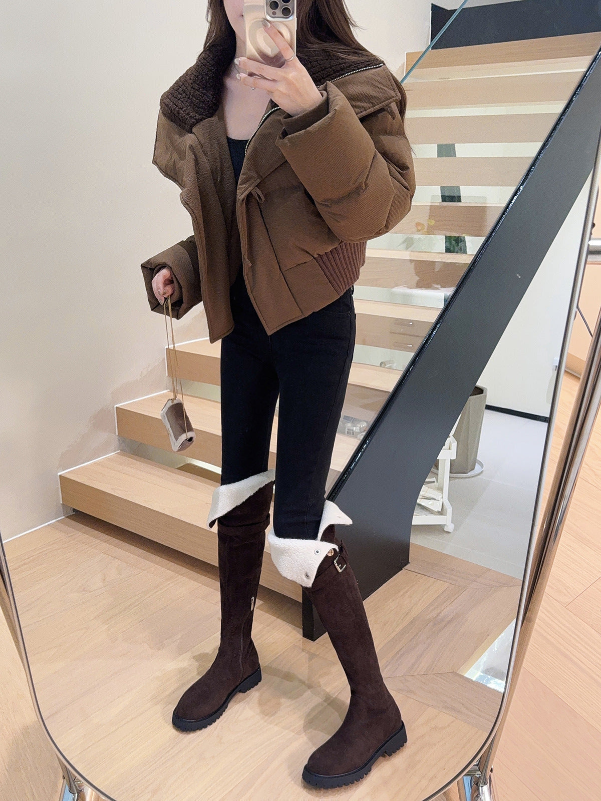 The Knee Knight Thick Bottom Fleece-lined Boots