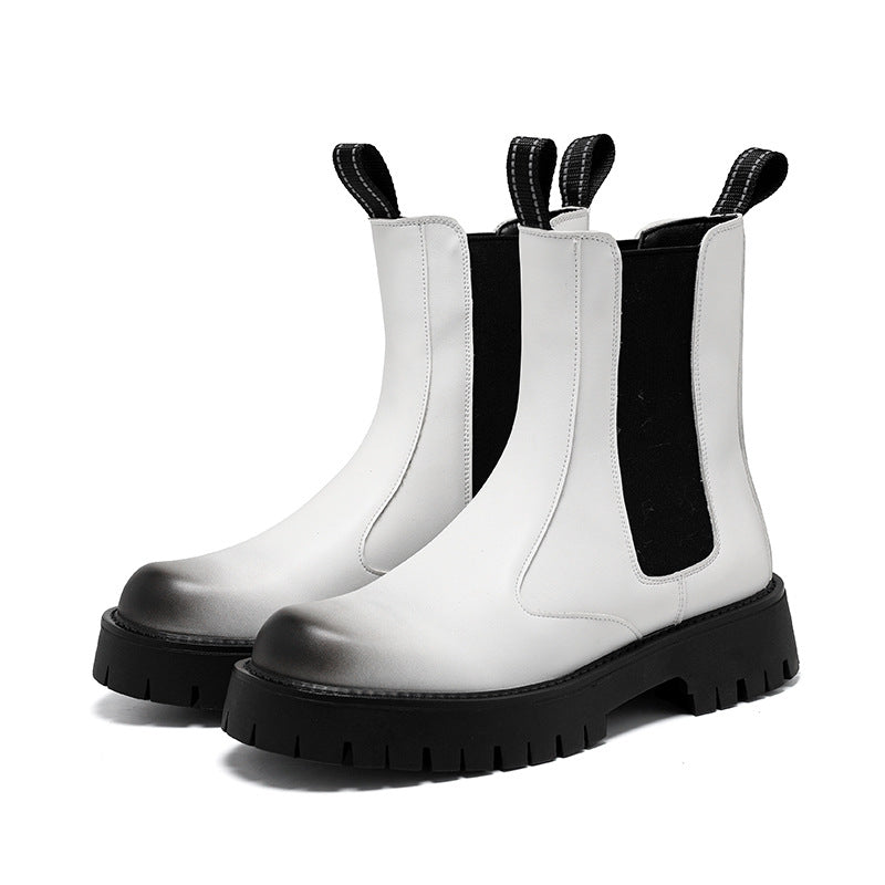Men's Bottom Small Size British Style Short Boots