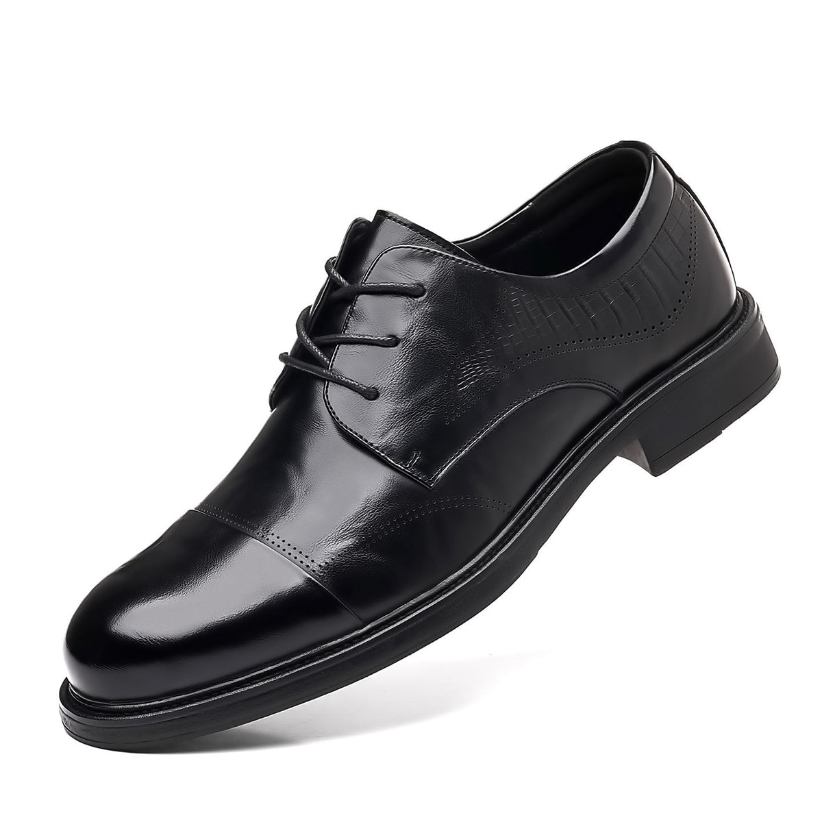 Men's Autumn Breathable Derby Formal Genuine England Men's Shoes
