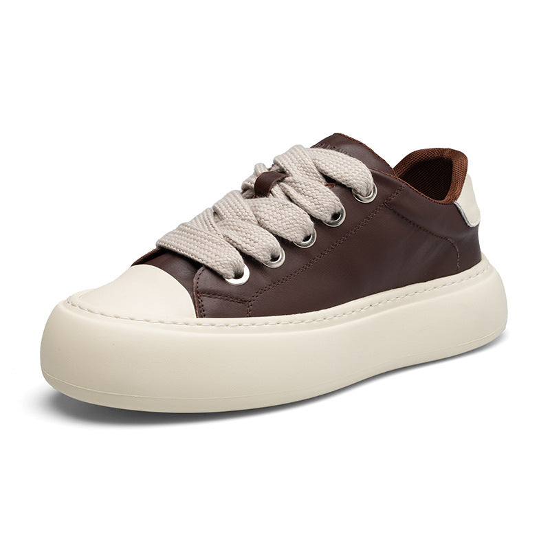 Men's Bread Spring Versatile Korean Style Platform Sneakers