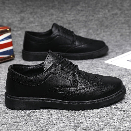 Men's Business Lightweight Driving Spring Breathable Leather Shoes