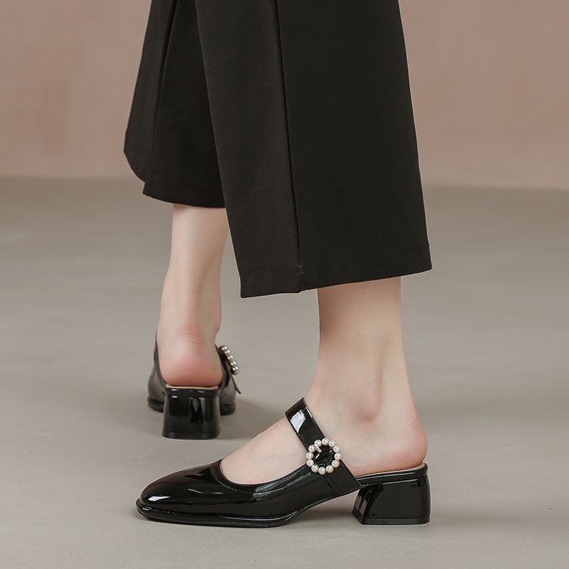 Women's Travel Outdoor Live Broadcast Closed Toe Heels