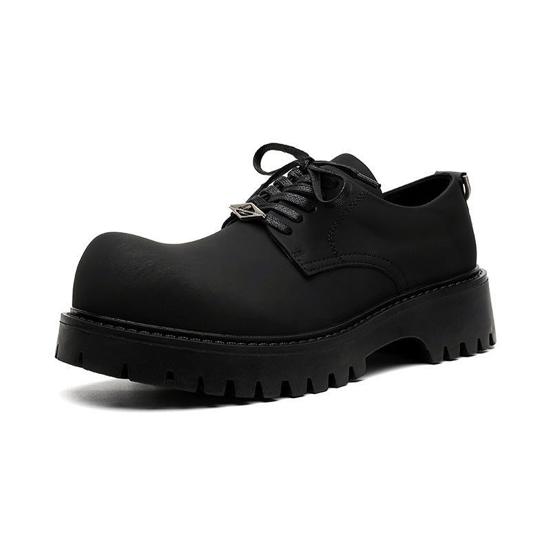 Men's Trendy High-grade British Style Hair Stylist Leather Shoes