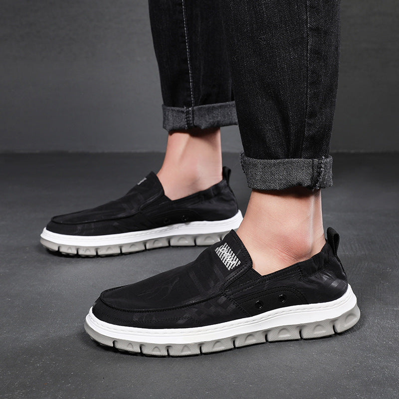 Men's Summer Breathable Ice Silk Soft Bottom Light Loafers