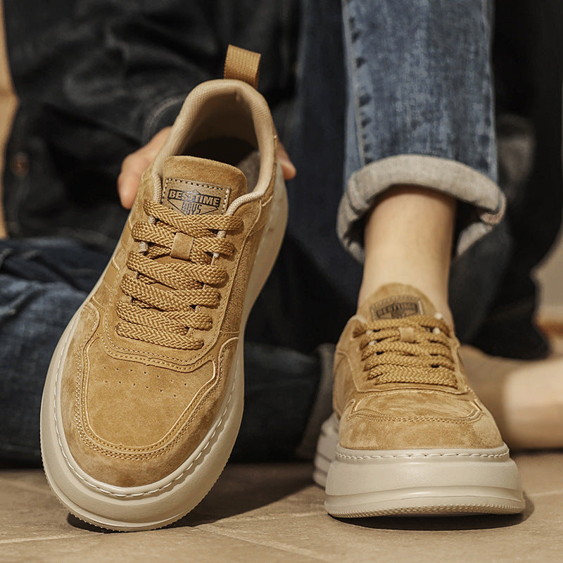 Men's Skateboard Four Lightweight Platform Fashion Trend Low Men's Board Shoes