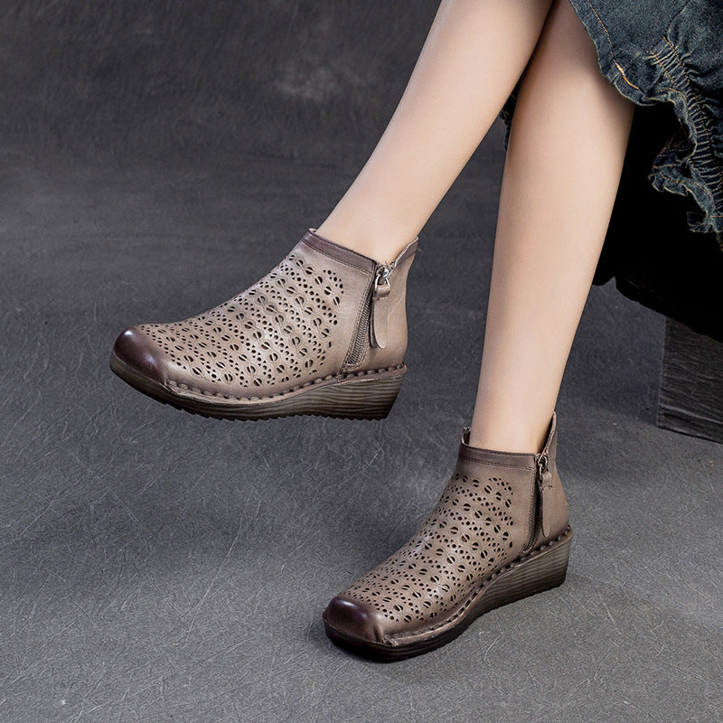 Women's Breathable Hollow Commute Comfortable Wedge Sandals