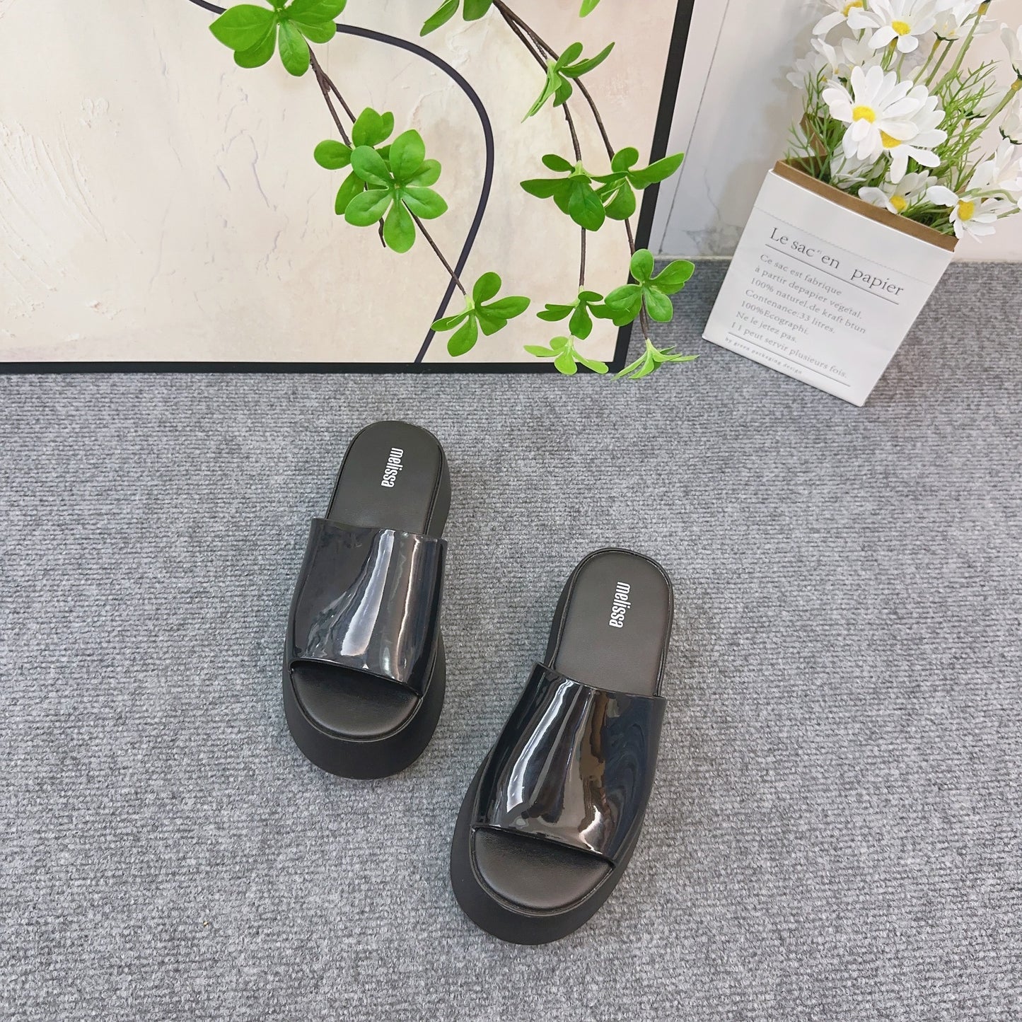 Melisa Bread Thick Bottom Fashion Beach Slippers