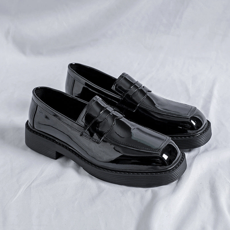 Toe English Style Low Slip-on Patent Daily Heels