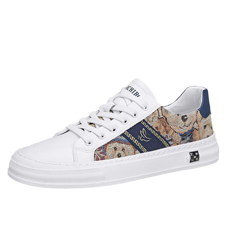 Men's Breathable Low Top Cloth Green Fashion Sneakers