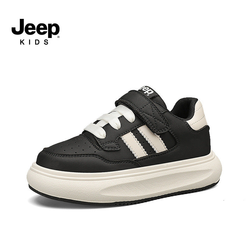 Children's Class White Summer Velcro Sports Board Kid's Sneakers