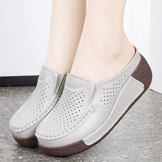 Women's Bottom Toe Cap Half Summer Outdoor Breathable Slippers
