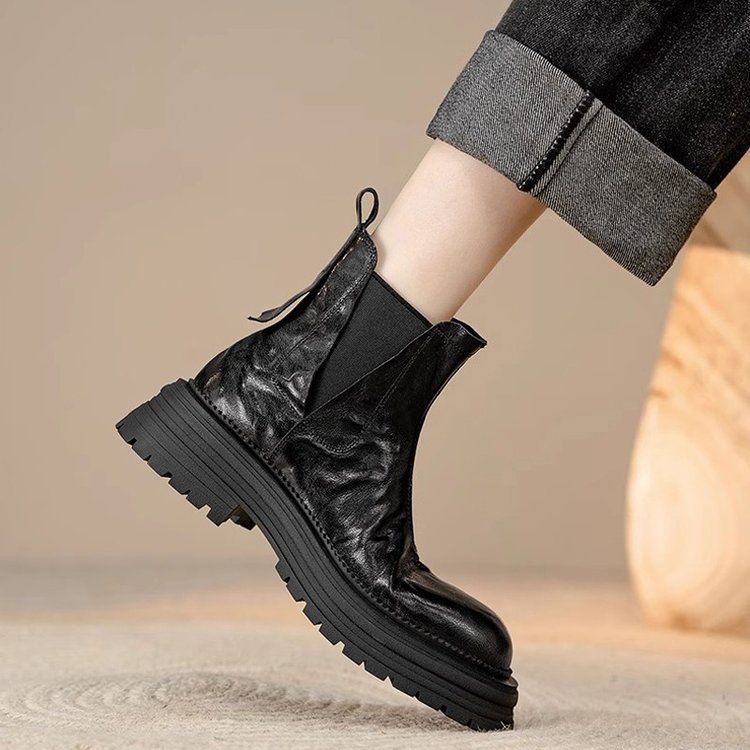 Women's Size Fashion Absolute Thick Bottom Smoke Boots