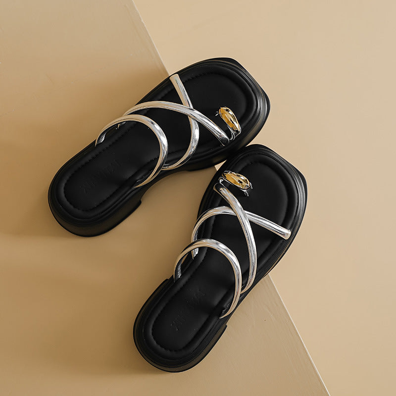 Women's Sier High-grade Platform Summer Flip-flops Outdoor Sandals