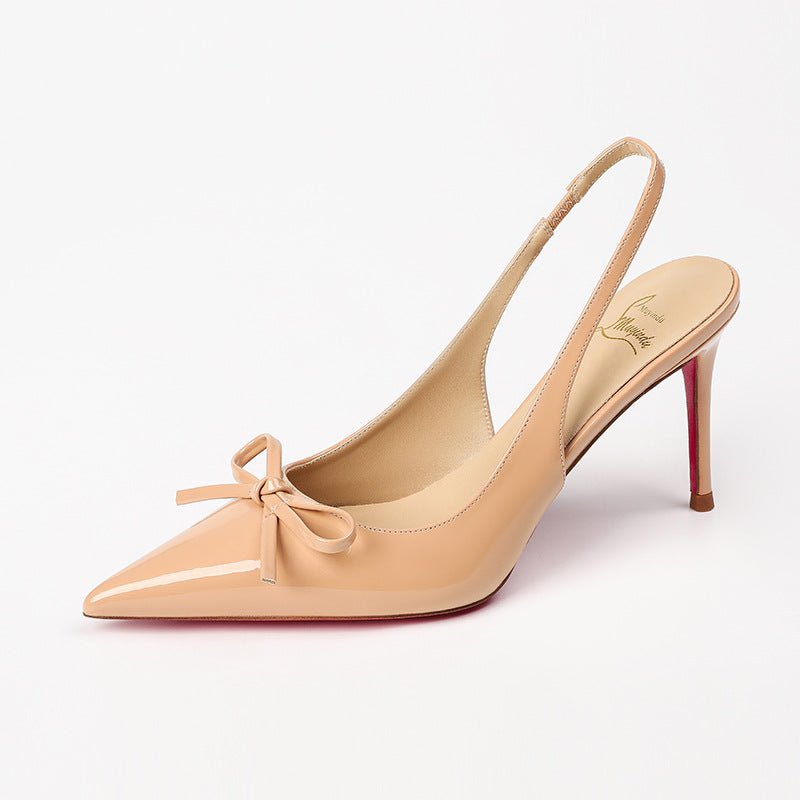 Women's Fashion Low-cut Light Luxury Pointed French Heels