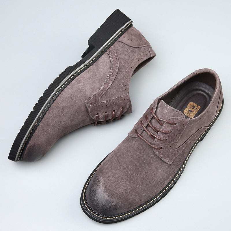 Men's Business Formal Wear Korean British Retro Pointed Leather Shoes