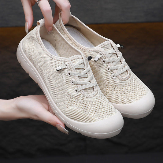 Women's Old Breathable Soft Bottom Lightweight Comfortable Slip-on Casual Shoes