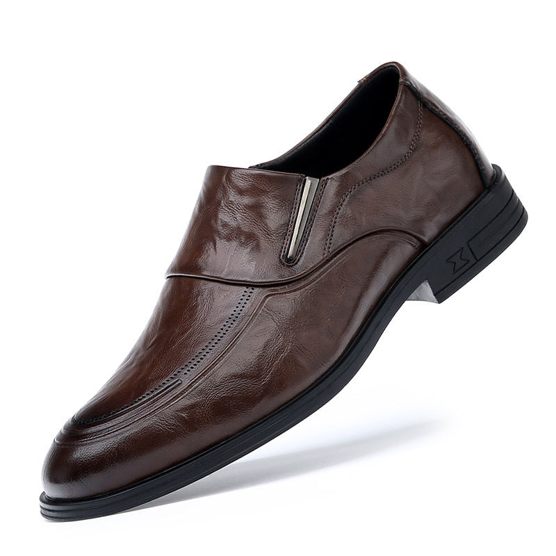 Men's One Pedal Genuine Spring Breathable Slip Leather Shoes