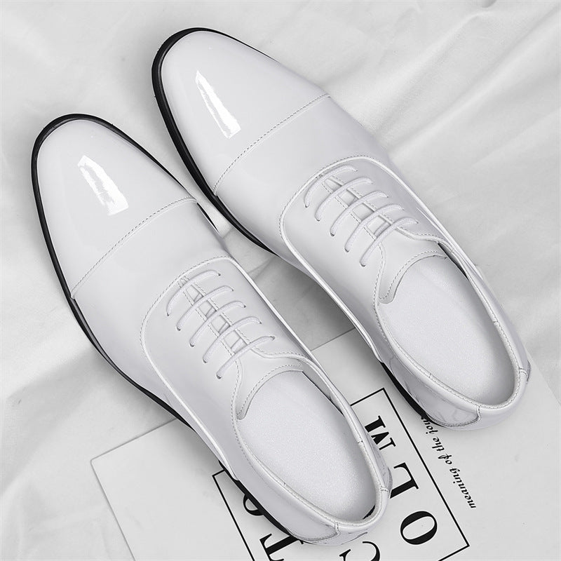 Men's Korean Style British Formal Wear Pointed Toe Plus Men's Business Leather Shoes
