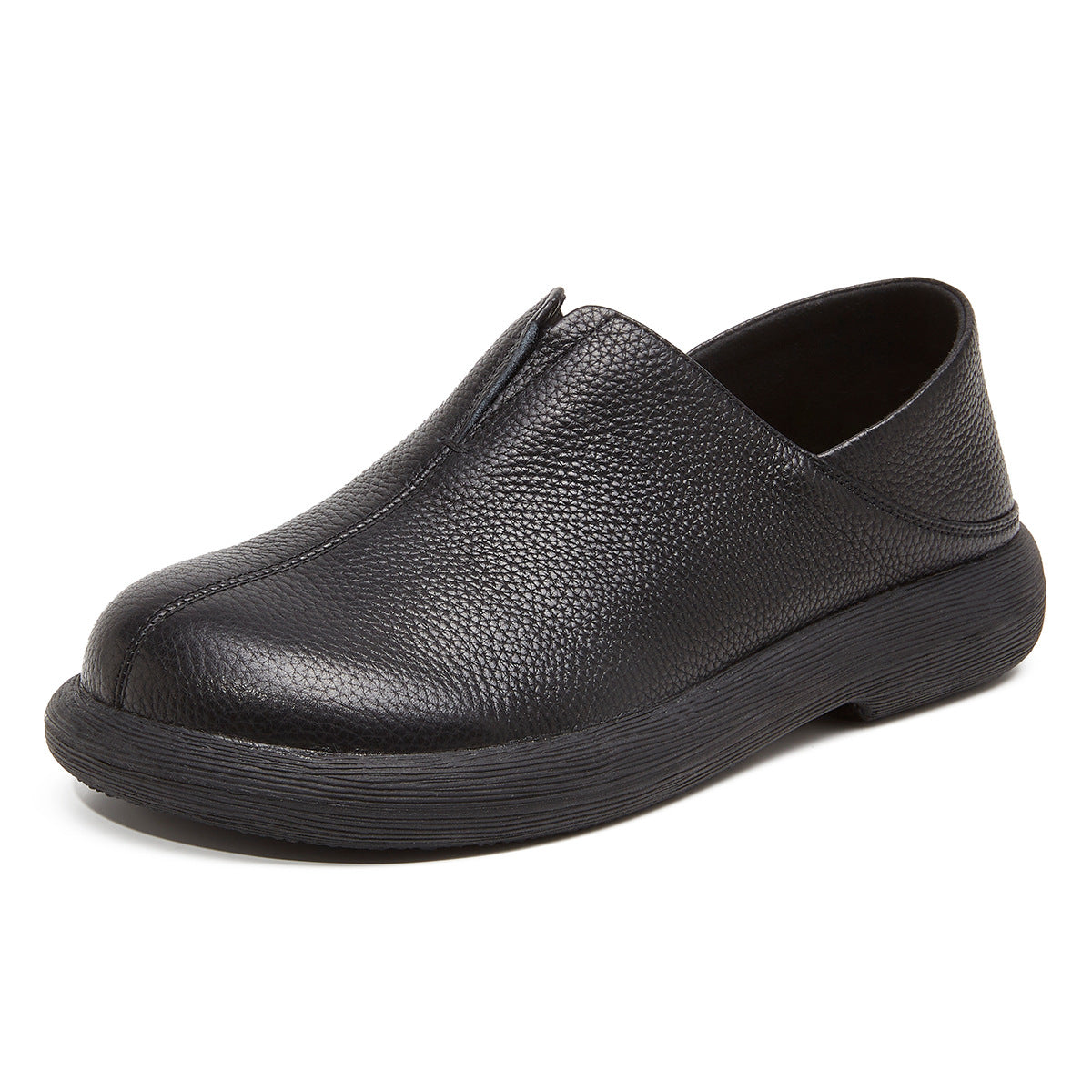 Women's British Style Retro Deep Mouth Slip-on Casual Shoes