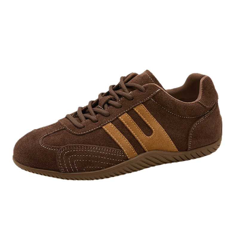 Women's Retro German Training Breathable Round Toe Flat Bottom Comfortable Women's Casual Shoes
