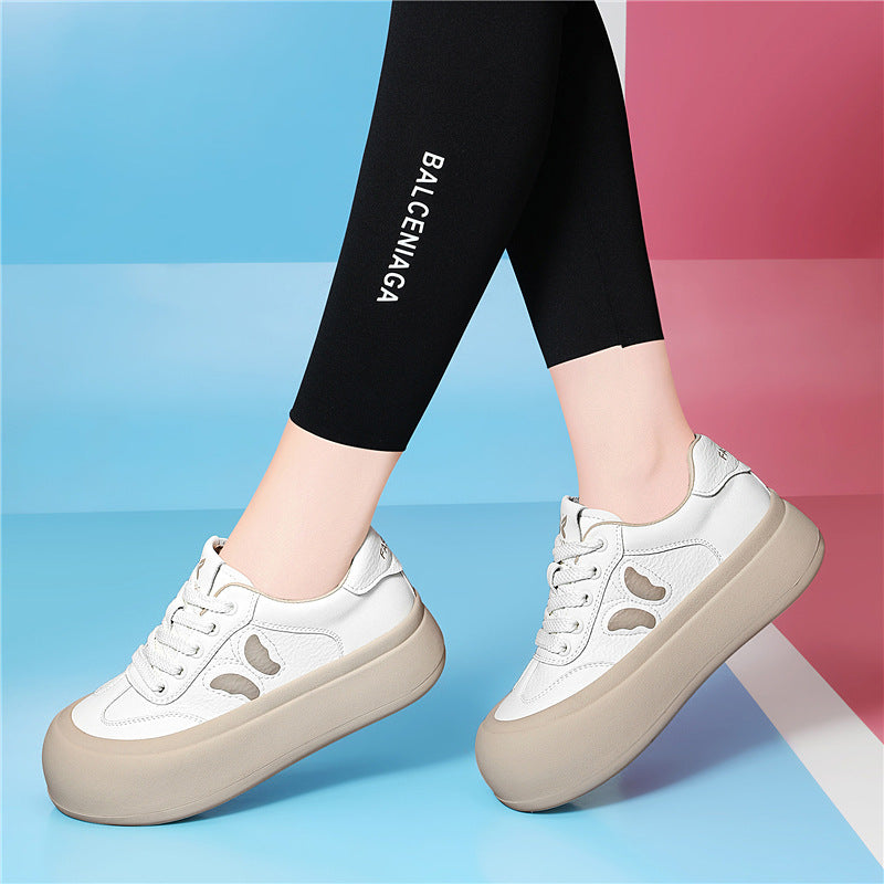 Women's Silk Rabbit Bread Winter Fleece-lined Fashion Sneakers