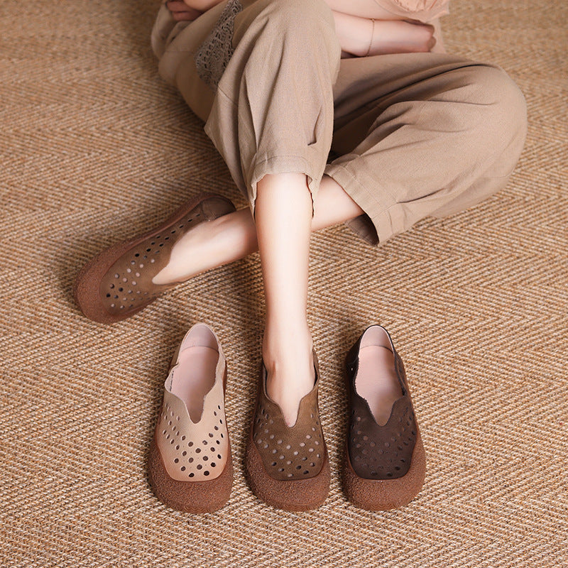 Women's Closed Toe Hollow Out Soft Bottom Women's Shoes
